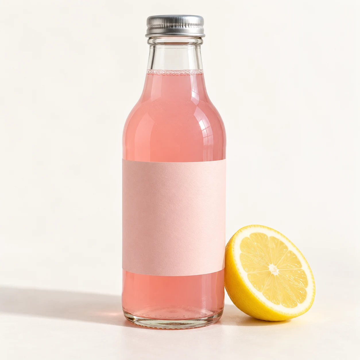 Pink lemonade soda